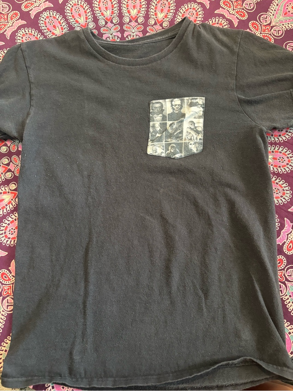 Universal monsters pocket T